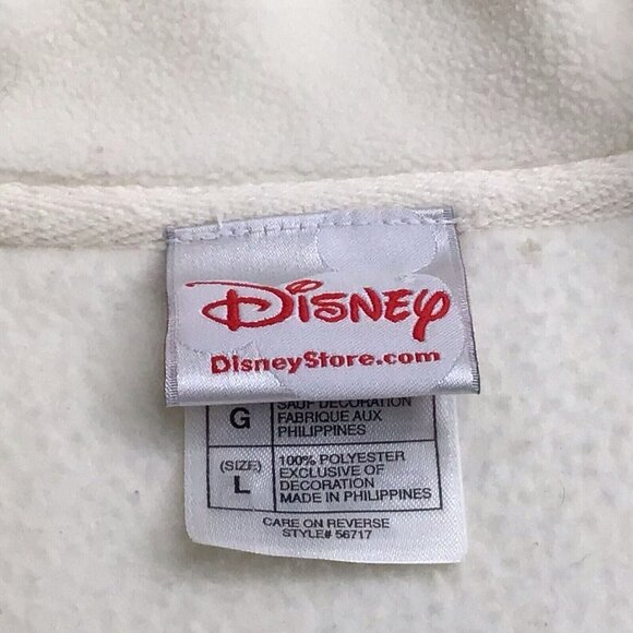 Disney Eeyore Pullover 1/4 Zip Fleece Sweatshirt Pockets Embroidered Large - Picture 4 of 5